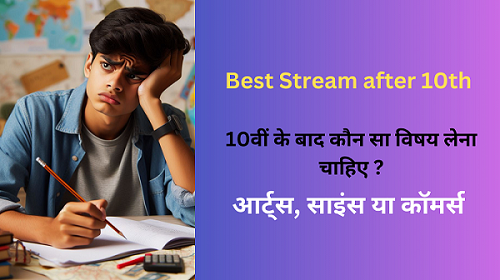Best Stream after 10th options for career after 10th how to choose career after 10 th chart of career after 10 th which is best stream after 10th?